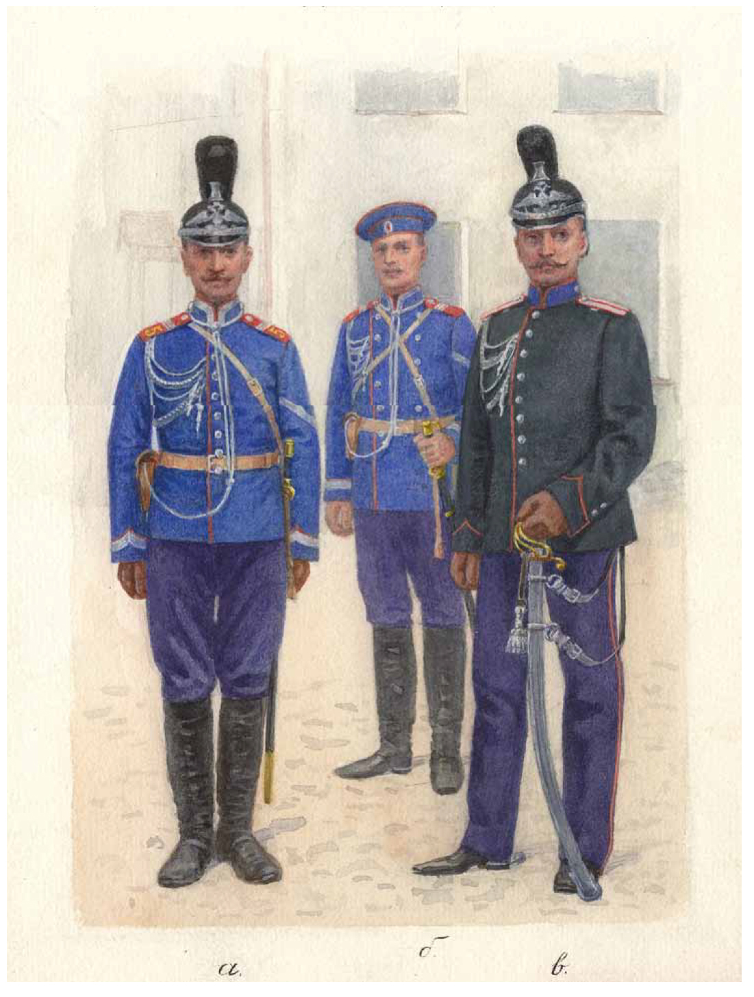 Форма лейб гвардии Российской империи 1914