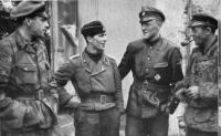 SS-Untersturmführer Komodina, SS-Untersturmführer Porsch, SS-Untersturmführer Herbert Walther and SS-Obersturmführer Freitag.jpg